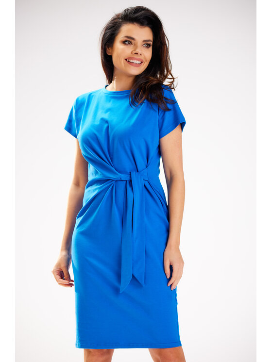 Infinite You Infinite You Sukienka letnia M302 Niebieski Basic Fit