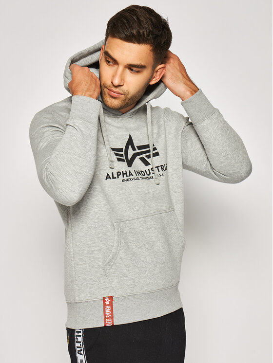 Alpha Industries Alpha Industries Mikina Basic 178312 Sivá Regular Fit
