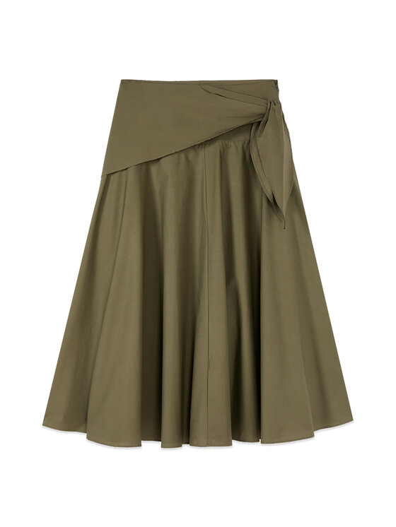 Oltre Oltre Gonna midi 1044R001606N035 Verde A-Line Fit