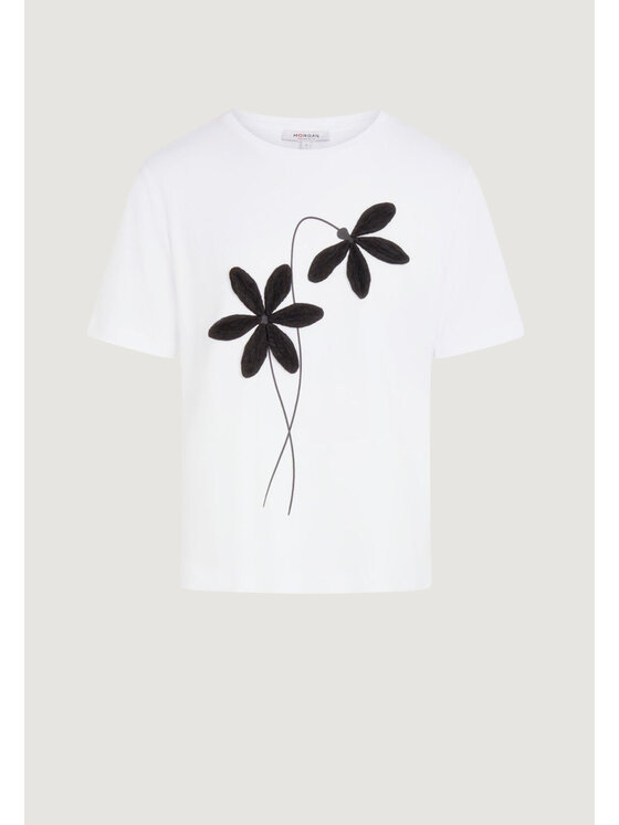 Morgan De Toi Morgan De Toi T-shirt 261-DAHLIA Bianco Casual Fit