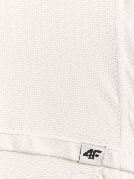 4F 4F Koszulka rowerowa ALTERNATIVE PATH Biały Slim Fit