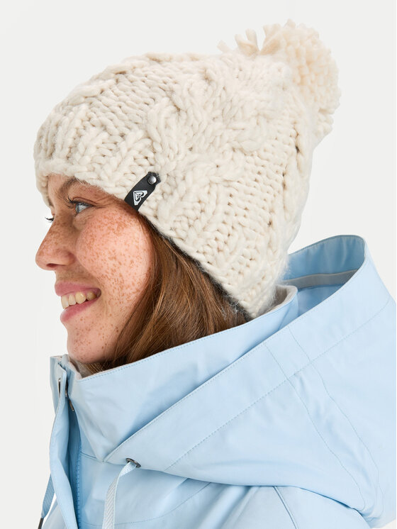 Roxy Roxy Czapka Winter ERJHA04160 Écru