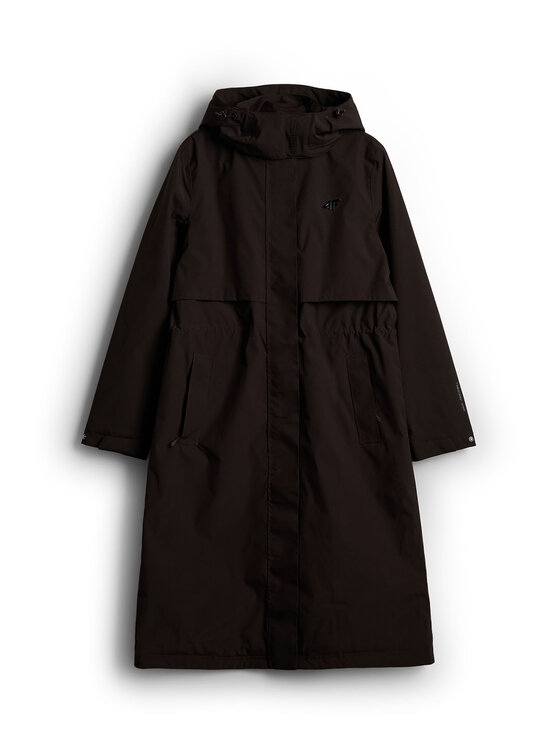 4F 4F Kurtka zimowa URBAN COMMUTER Brązowy ciemny Regular Fit