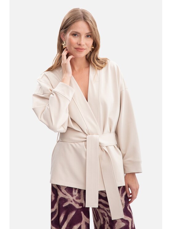 BeWear BeWear Narzutka b297 Beżowy Baggy Fit