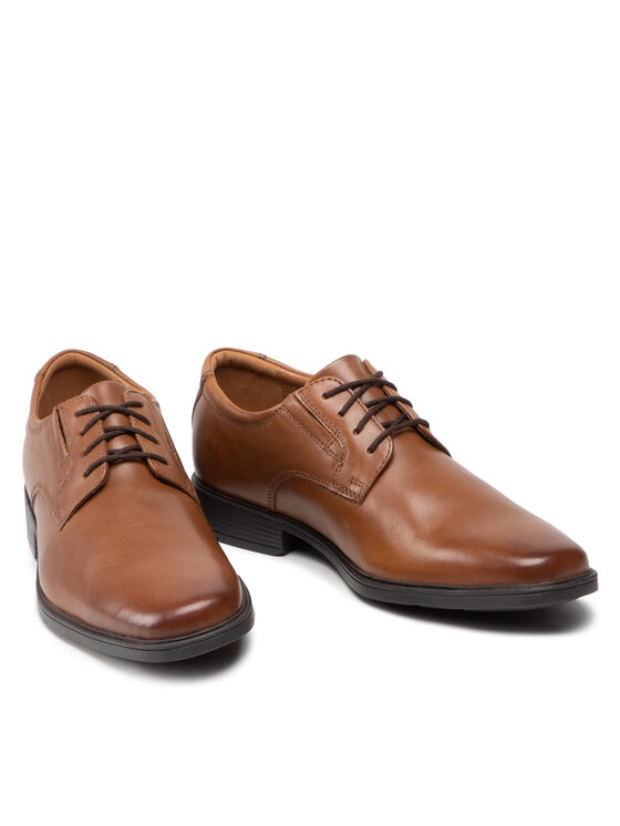 Clarks Clarks Nizki čevlji Tilden Plain 261300977 Rjava