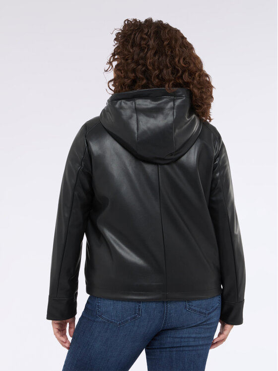 Fiorella Rubino Fiorella Rubino Giacca in similpelle R351T001228N033 Nero Regular Fit