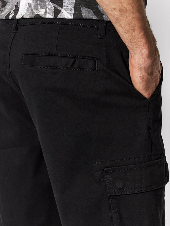 Only & Sons Only & Sons Bavlnené šortky Cam 22016689 Čierna Regular Fit