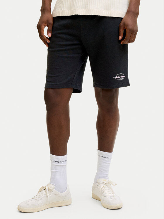 Jack & Jones Jack & Jones Sport rövidnadrág Gordon Brandon 12292136 Fekete Regular Fit
