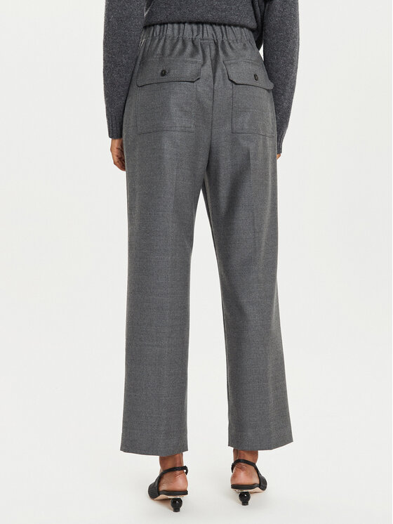 Weekend Max Mara Weekend Max Mara Текстилни панталони Hateley 2425136052 Сив Regular Fit