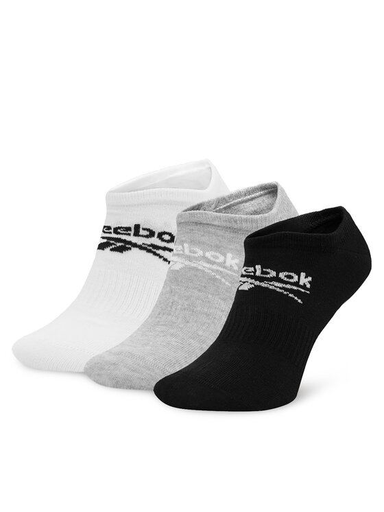 Reebok 3 unisex zemo zeķu pāru komplekts R0353-SS24 (3-pack) Daudzkrāsains