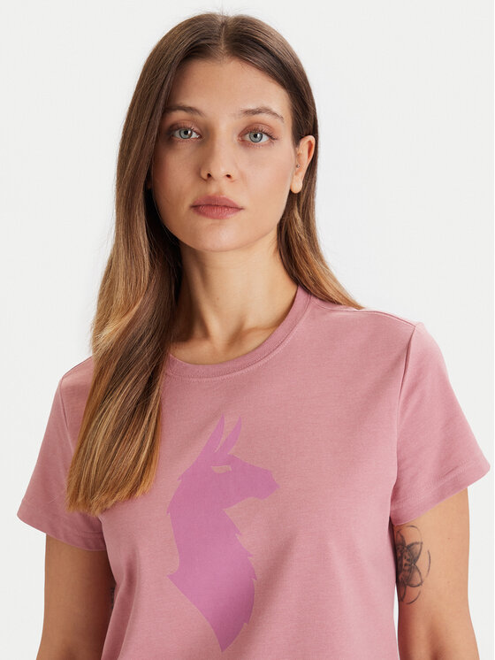 Cotopaxi Cotopaxi T-Shirt Llama F25474W1529 Ροζ Regular Fit