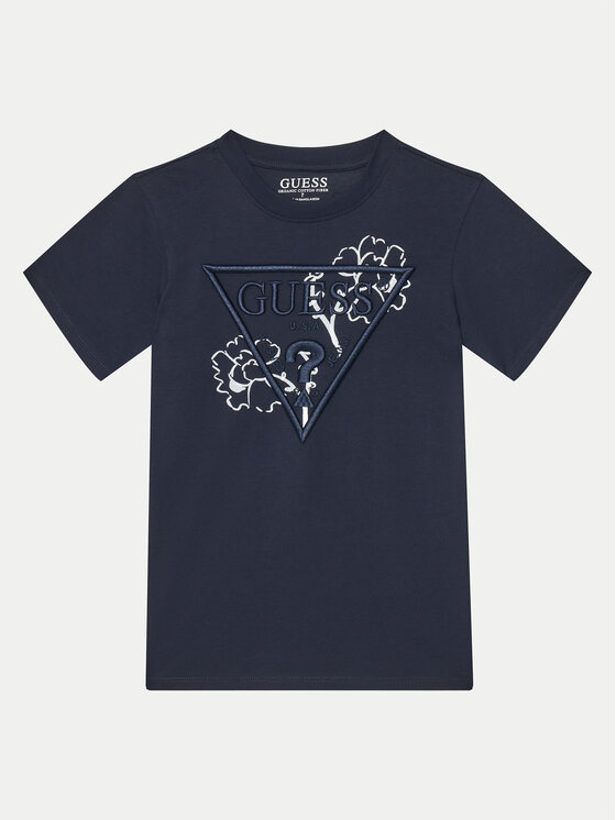 Guess Guess T-Shirt L5GI09 K8HM4 Tmavomodrá Regular Fit