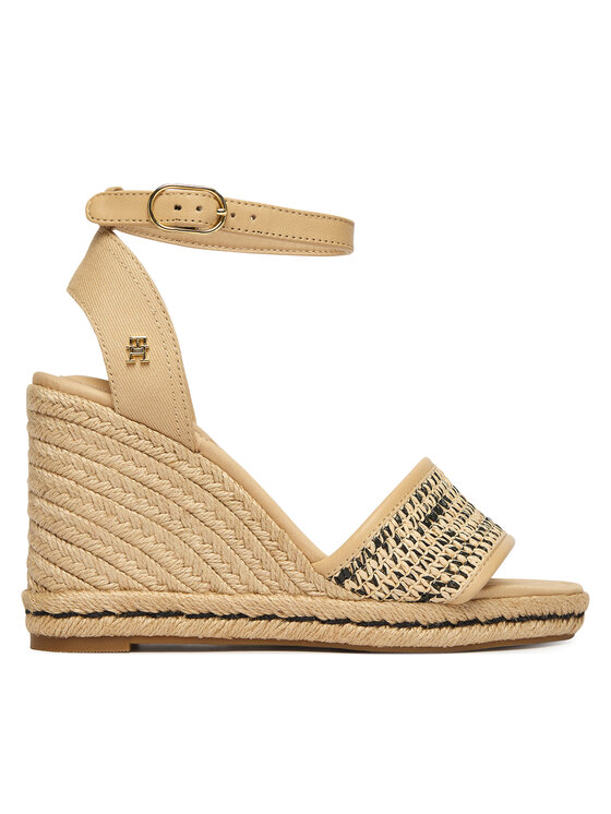Tommy Hilfiger Tommy Hilfiger Espadrile High Wedge Espad FW0FW09471 Svetlo bež