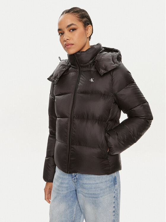 Calvin Klein Jeans Giubbotto piumino J20J223571 Nero Regular Fit, taglia : XL