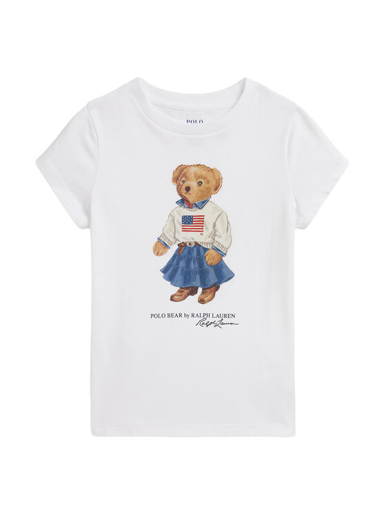 Polo Ralph Lauren Polo Ralph Lauren T-shirt 312A98403001 Bijela Regular Fit