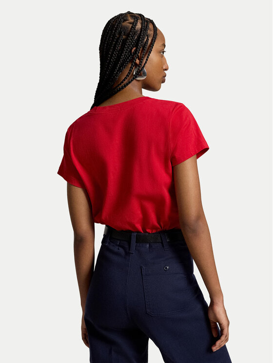 Polo Ralph Lauren Polo Ralph Lauren Marškinėliai 211B14611004 Raudona Regular Fit