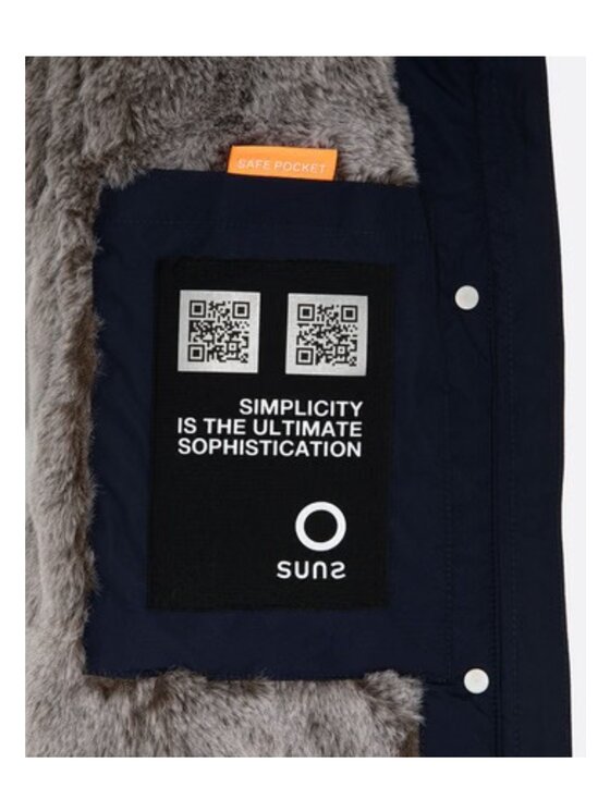 SUNS SUNS Giubbotto invernale gbs53019d-blu Blu Regular Fit