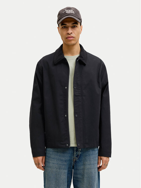 Jack & Jones Jack & Jones Jachetă cămașă Graham 12288889 Negru Regular Fit