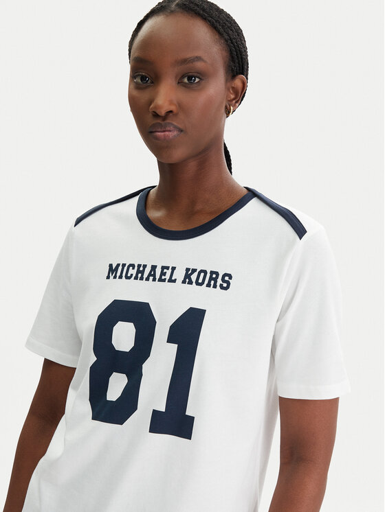 MICHAEL Michael Kors MICHAEL Michael Kors Tricou MR651WT97J Alb Relaxed Fit