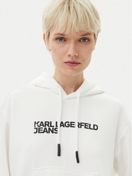Karl Lagerfeld Jeans Karl Lagerfeld Jeans Sweatshirt A2W20053 Weiß Regular Fit