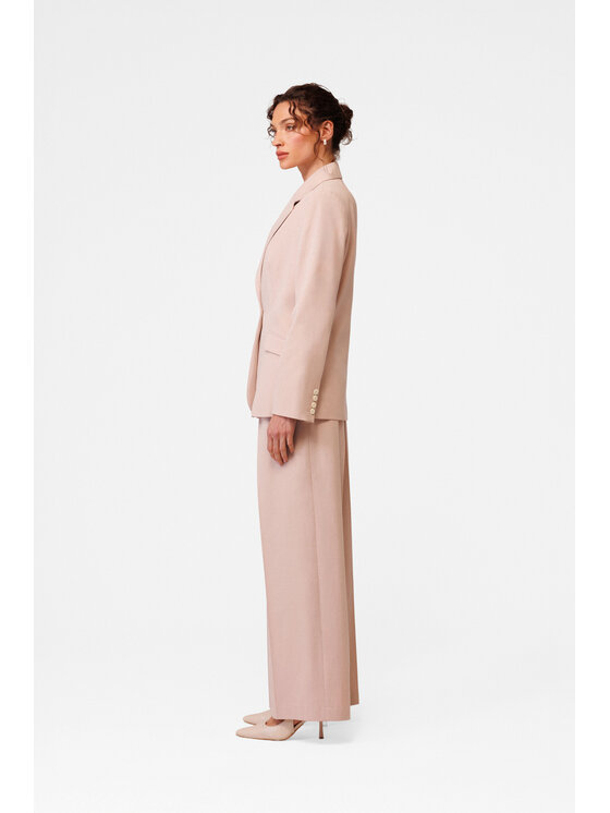 LE POSSÉ LE POSSÉ Sako MZMT Světle růžová Tailored Fit