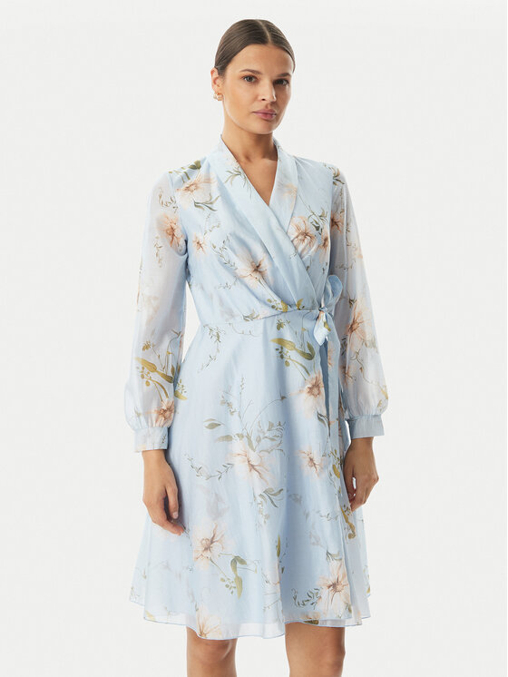 Rinascimento Rochie cocktail CFC0128000003 Albastru deschis Regular Fit