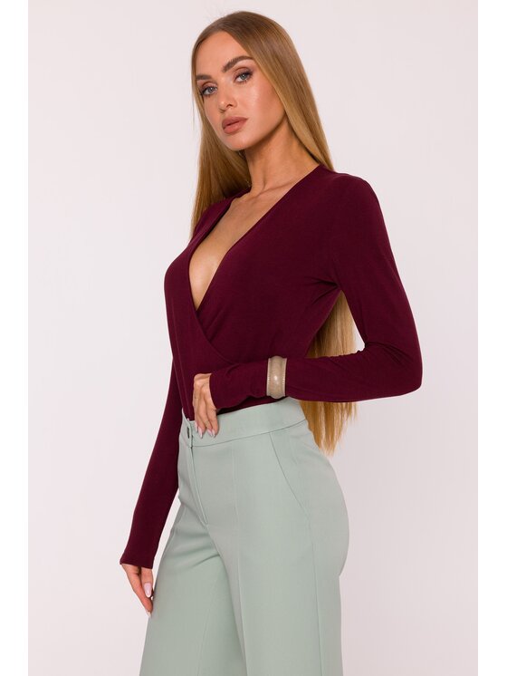 Made of Emotion Made of Emotion Spodnie materiałowe M875 Zielony Wide Leg