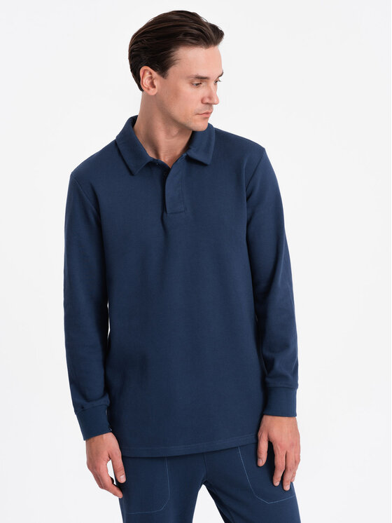 Ombre Ombre Tepláková souprava Z71 Tmavomodrá Regular Fit