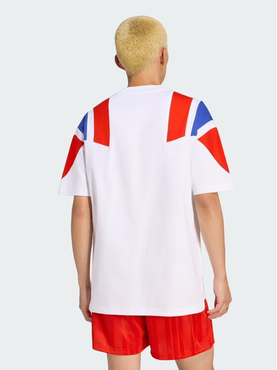adidas adidas Koszulka techniczna 172414 Biały Loose Fit