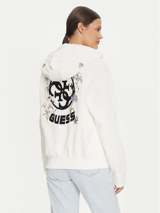 Guess Guess Felpa V4YQ10 KC6W1 Bianco Regular Fit