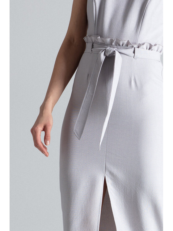FIGL FIGL Sukienka M633 Szary Regular Fit