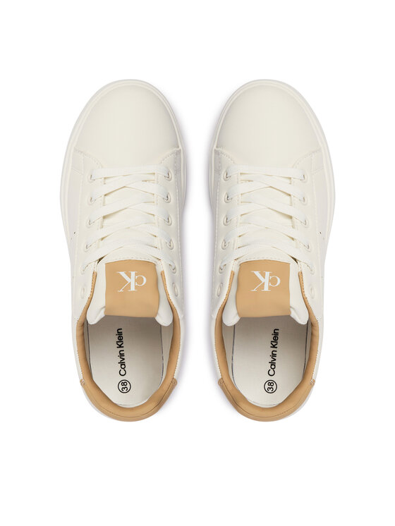 Calvin Klein Calvin Klein Sneakersy Low Cut Lace-Up V3X9-83301-1355A S Bílá