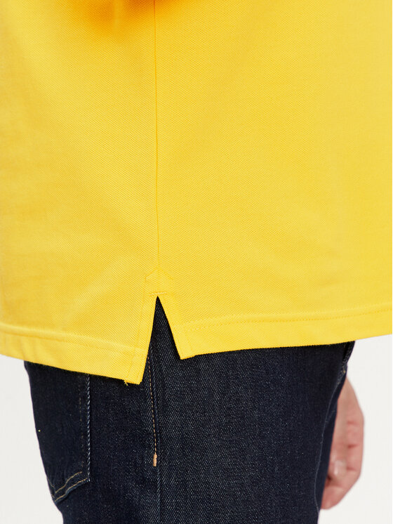 Tommy Hilfiger Tommy Hilfiger Тениска с яка и копчета 1985 MW0MW17770 Жълт Regular Fit