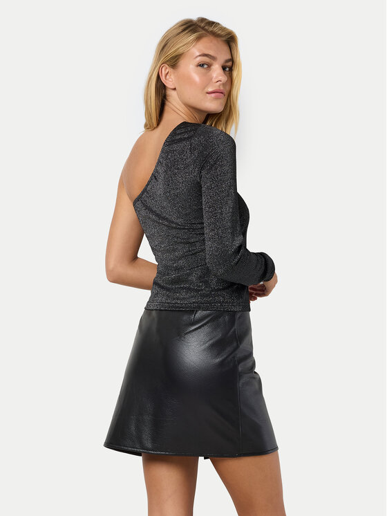 Noisy May Noisy May Bluză Maleen 27031919 Gri Slim Fit