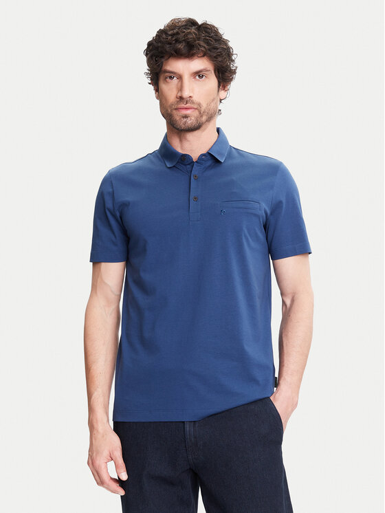 Pierre Cardin Pierre Cardin Polo C5 21514.2122 Granatowy Regular Fit