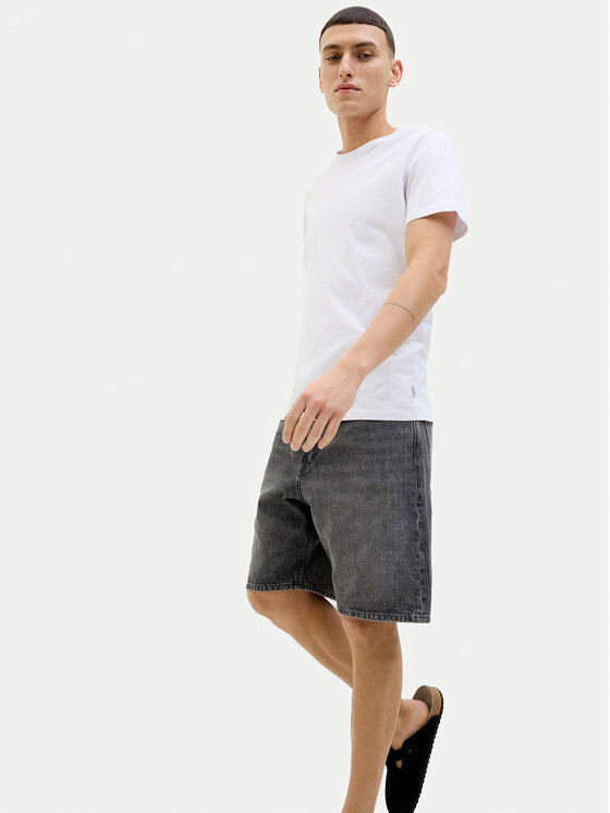 Jack&Jones Jack&Jones Szorty jeansowe 12269533 Czarny Loose Fit