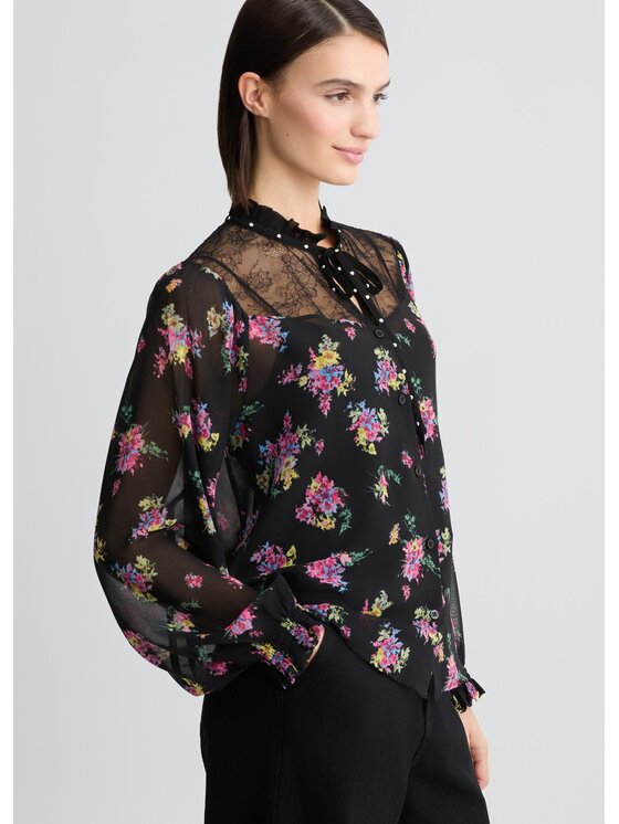 Liu Jo Liu Jo Blusa WA5252T4050M9473 Nero Regular Fit