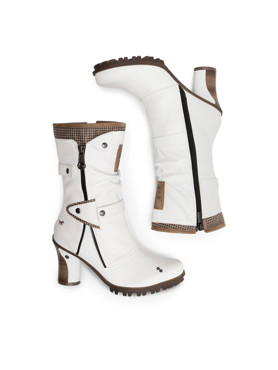 Mustang Mustang Škornji 1141-606 Bela