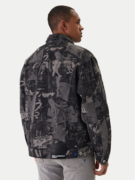 Karl Lagerfeld Jeans Karl Lagerfeld Jeans Džínsová bunda B1M14033 Sivá Regular Fit
