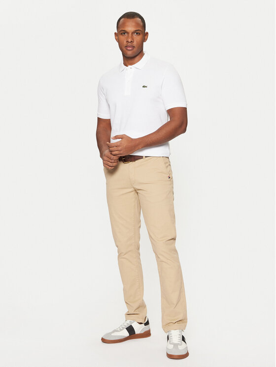 Lacoste Lacoste Polo PH4012 Λευκό Slim Fit