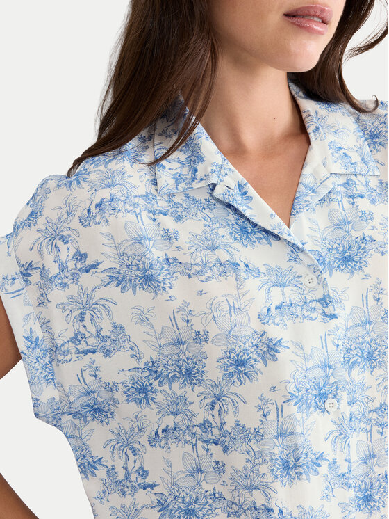 Triumph Triumph Noční košile Boyfriend 10222612 Modrá Regular Fit