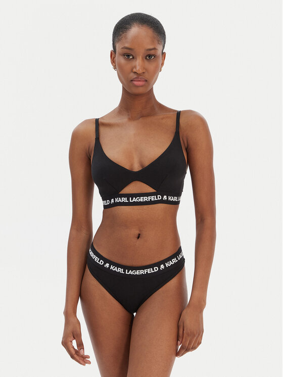 KARL LAGERFELD KARL LAGERFELD Podprsenka Bralette A1W47006 Černá