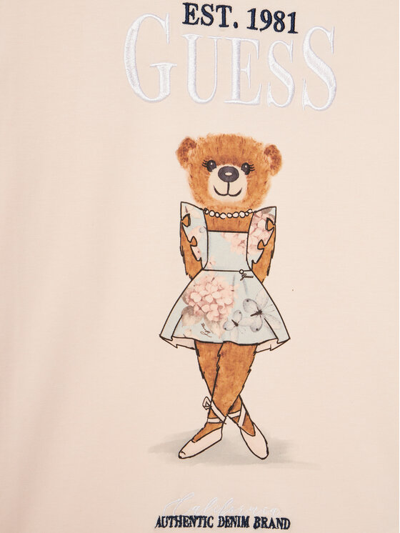 Guess Guess T-Shirt J5RI24 K6YW4 Różowy Regular Fit