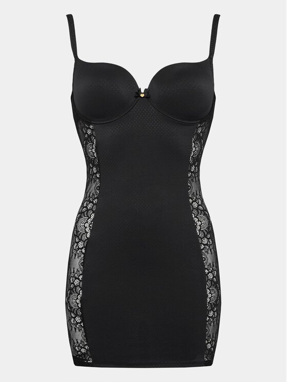 Selmark Selmark Cămașă de noapte Penelope 31095C Negru Slim Fit