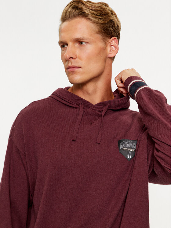 Armani Exchange Armani Exchange Sweter 6RZM2A ZM3FZ 14AU Bordowy Regular Fit