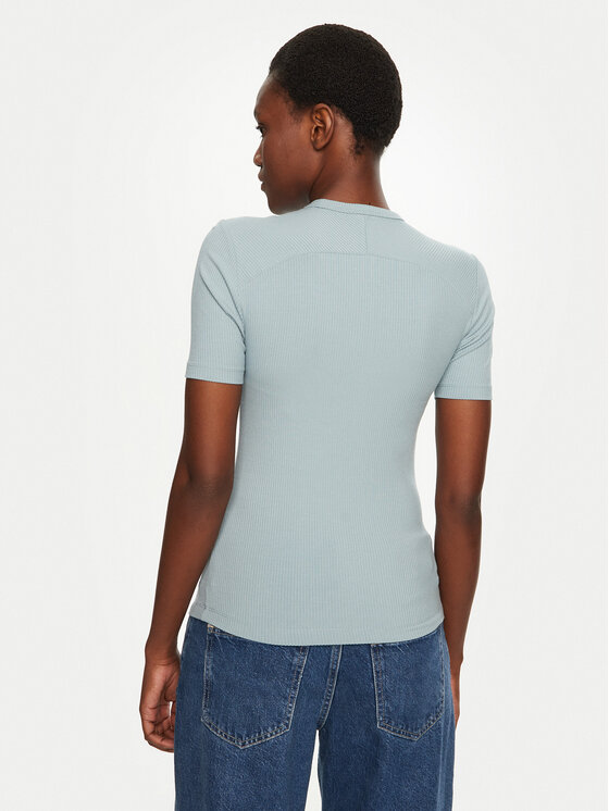 Calvin Klein Calvin Klein T-Shirt K20K208052 Světle modrá Slim Fit