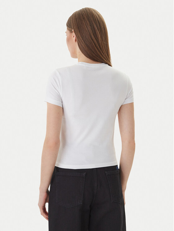 Guess Jeans Guess Jeans T-Shirt W6GIB1 J1314 Biały Slim Fit