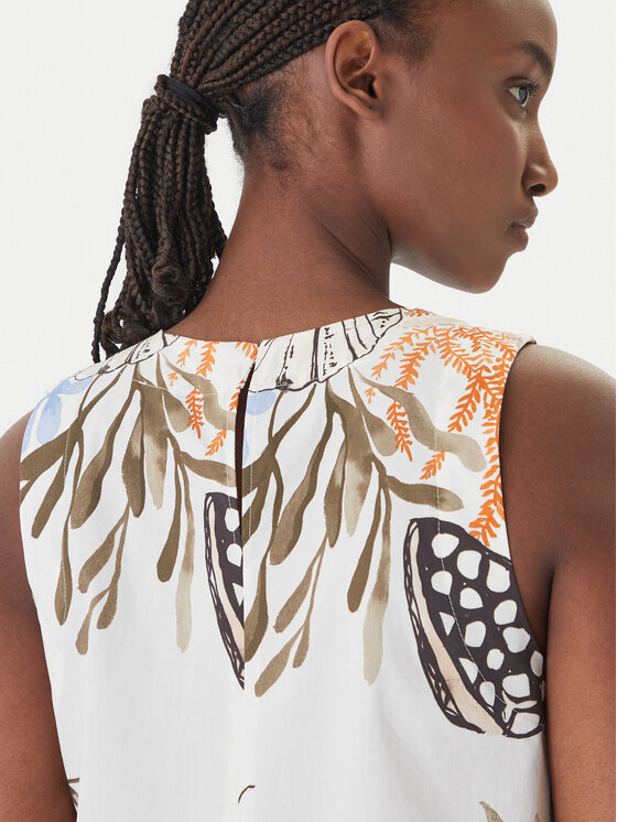 Marella Marella Kasdieninė suknelė Sultano 2613221322 Balta Regular Fit