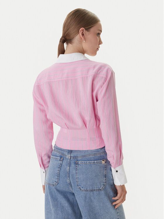 Morgan Morgan Koszula 261-CLICK.F Różowy Slim Fit