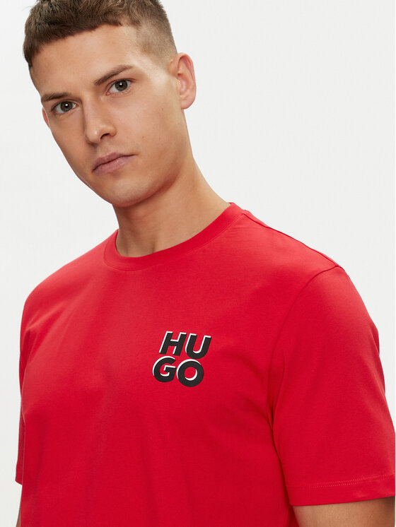 HUGO Hugo T-shirt Dimoniti 50522434 Crvena Regular Fit